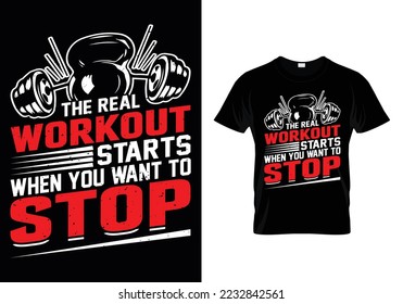 This Print Ready Editable Gym T-Shirt Design will Make Your T-shirt Designs Stand out like never before, Design is perfect for print and merchandising.