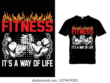 This Print Ready Editable Gym T-Shirt Design will Make Your T-shirt Designs Stand out like never before, Design is perfect for print and merchandising.