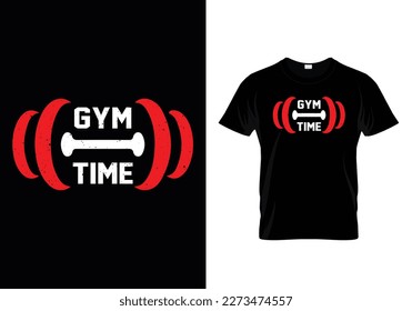 This Print Ready Editable Gym T-Shirt Design will Make Your T-shirt Designs Stand out like never before, Design is perfect for print and merchandising.