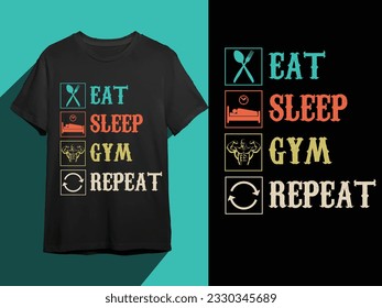 This Print Ready Editable Gym T-Shirt Design will Make Your T-shirt Designs Stand out like never before, Design is perfect for print and merchandising.