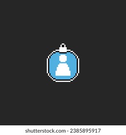 this is privacy icon in pixel art with simple color and black background ,this item good for presentations,stickers, icons, t shirt design,game asset,logo and your project