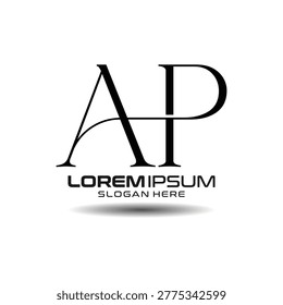 This professional AP monogram design combines a modern aesthetic with minimalist lines. The AP icon represents luxury and premium branding, making this AP vector ideal for corporate identity. This creative AP symbol ensures your brand stands out with high-quality, scalable graphics.