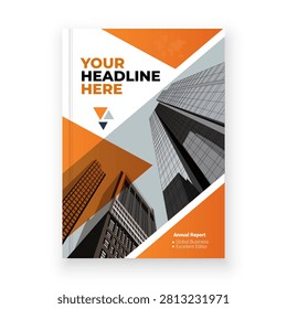 This professional book cover design template is perfectly suited for a corporate annual report. The clean layout features a striking contrast of deep orange, white, and dark grey. It incorporates a graphic element of a city skyline at the top, a stylized global emblem in the center with a subtle world map pattern, and dynamic geometric shapes. This modern design provides a solid foundation for presenting key business data and global achievements in a polished and sophisticated way. It's an excellent editor for businesses aiming to make a powerful visual impression.

Hashtags:

#annualreport #bookcover #corporatedesign #businesstemplate #reportdesign #graphicdesign #creativecover #globalbusiness #financelayout #businesscommunication #printedmaterials #modernbooklet