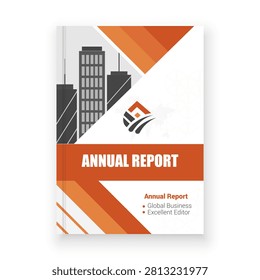 This professional book cover design template, as seen in image_ee6a66.png, is perfectly suited for a corporate annual report. The clean layout features a striking contrast of deep orange, white, and dark grey. It incorporates a graphic element of a city skyline at the top, a stylized global emblem in the center with a subtle world map pattern, and dynamic geometric shapes. This modern design provides a solid foundation for presenting key business data and global achievements in a polished and sophisticated way. It's an excellent editor for businesses aiming to make a powerful visual impression.

Hashtags:

#annualreport #bookcover #corporatedesign #businesstemplate #reportdesign #graphicdesign #creativecover #globalbusiness #financelayout #businesscommunication #printedmaterials #modernbooklet