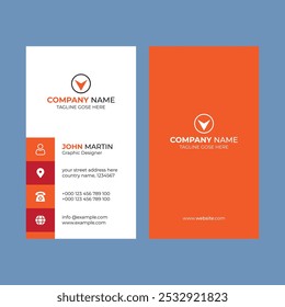 This is a professional Business Card Design Template suitable for all corporate businesses.