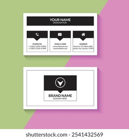 This is a professional Business Card Design Template suitable for all corporate businesses.