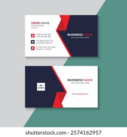 This is a professional Business Card Design Template suitable for all corporate businesses.