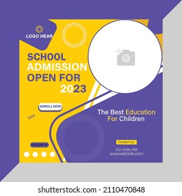 This is a Professional Creative School Admission  Social Media Banner. This Social Media Banner College, Universities and kit has been designed for Schools etc.

