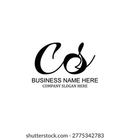 This professional CS monogram design represents a modern business identity through a clean minimalist aesthetic. The CS letter combination creates a sleek creative mark perfect for corporate branding, digital identity, and professional consulting services seeking a unique premium visual presence.