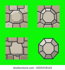 This professional vector graphic features a simplified representation of a megalithic standing stone or menhir. The design emphasizes the weathered texture and ancient character of Neolithic monuments, making it ideal for educational materials regarding history, archaeology, and prehistoric landmarks.