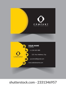 This professionally designed business card template features a sleek and modern aesthetic, perfect for professionals in various industries.