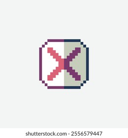 this is prohibited icon in pixel art, this item good for presentations,stickers, icons, t shirt design,game asset,logo and your project.