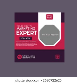 This project is a Digital Marketing Expert Social Media Design created for agencies,consultants and professionals.