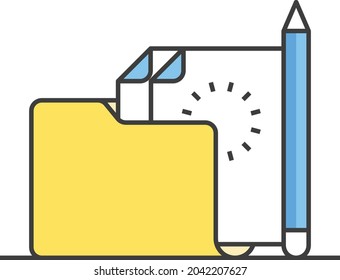 this is a projects icon illustration