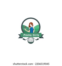 this is a Promo Girls logo Template Vector 