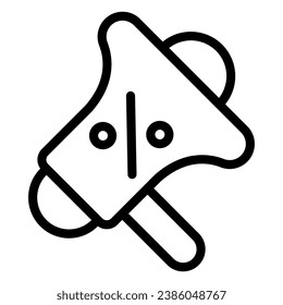 This Promotion icon is suitable for Black Friday, shopping, ecommerce, etc.
