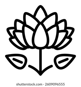 This Protea icon is suitable for Africa, Africa Day, etc