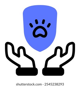 This Protect animal icon is suitable for Wildlife Conservation, Animal Protect and Animal Welfare, etc.