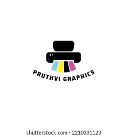 this is a Pruthvi Graphics Logo  template 