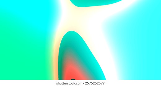 This psychedelic color background features a vibrant mix of turquoise, teal, red, and white, blending in abstract, fluid shapes with glowing gradients. This background is different from the others