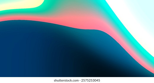 This psychedelic color background features dynamic waves of teal, pink, blue, and white with smooth gradients and vibrant contrasts. This background is different from the others