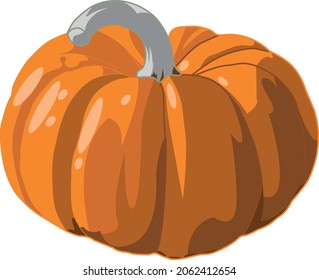 This pumpkin is suitable for illustrating game levels. It can be printed as a Halloween badge.