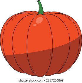 this is a pumpkin vector with a very attractive and fresh appearance using a white background