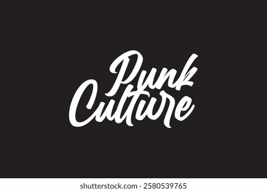 This is a Punk Culture Handwrite vector art design