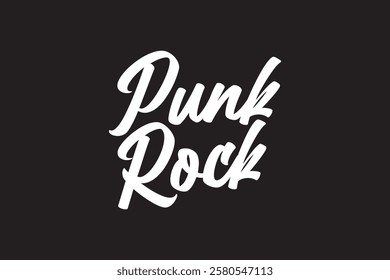 this is a Punk Rock vector art design black and white color