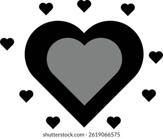 this is a pure black heart icon