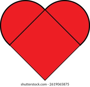 this is a pure Red color Love icon