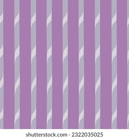 This purple background features a two-toned gray barber pole type of pillar or stripe creating a repeat pattern design.