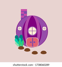 this purple ball house can be lived by anyone.