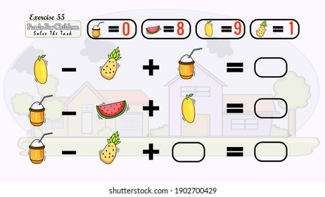 This puzzle for children learn to solve it and learn to multiply 
have beautiful fruits , cartoon houses beautiful and nice doodles have a range of 1 to 100