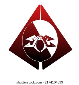 This is a pyramid and plane-shaped logo, can be used for logos for electronic products, clothing, vehicles or others.