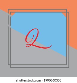 Este es un diseño de logotipo de letra Q.