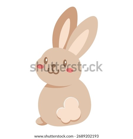 This rabbit butt illustration is suitable for cute Rabbit.