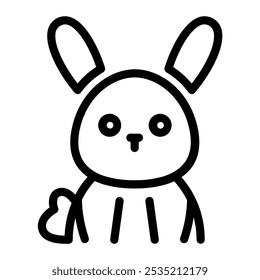 This Rabbit icon is suitable for veterinary, pet lover, animal shelter, etc.