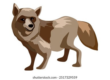 Esta é uma ilustração de cachorro guaxinim