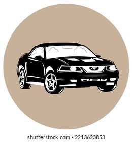 das ist eine Rennwagen-Illustration