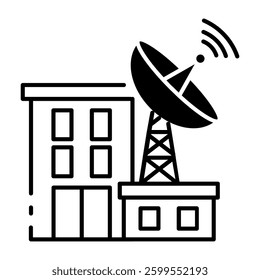 This Radio Tower icon is suitable for Audio, Music, etc