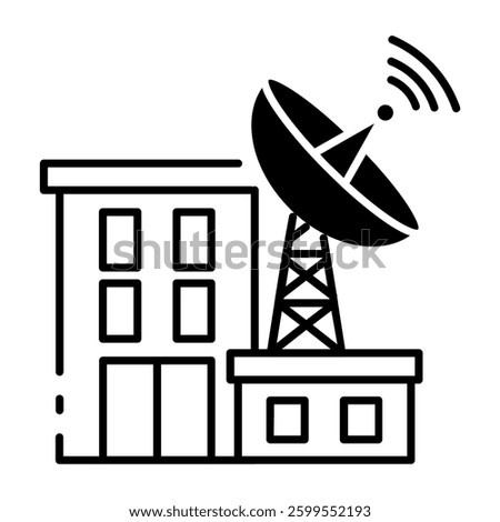 This Radio Tower icon is suitable for Audio, Music, etc