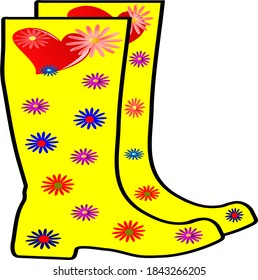 This rain boots design can be used for many projects. Grab a few files and make a weekend project or two.