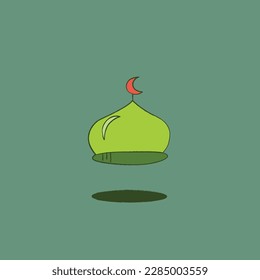 Esta ilustración vectorial de icono de Ramadán es la adición perfecta a cualquier proyecto de diseño relacionado con el mes sagrado del Ramadán. Icono islámico