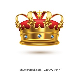 This is a realistic crown vector.