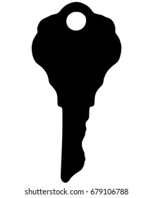 This realistic key illustration was made using one of my own photographs. The key was old and weathered. The illustration has realistic worn down edges.