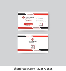 This rectangle business card design template