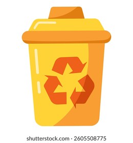 This Recycle bin illustration is suitable for Earth Day, Environment, etc.
