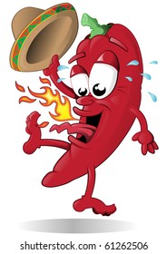 This Red Hot Chili Pepper is jumping because he is just too hot!