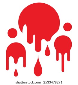 This red paint stain isolated icon design is perfect for adding a bold and artistic touch to your digital projects. Great for backgrounds, prints, and creative graphic designs.